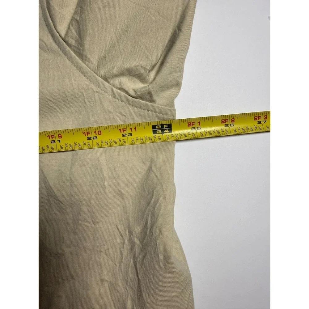 TravisMathew Mens XL Tan Beige Full Zip Bomber Jacket Lightweight Stretch Golf